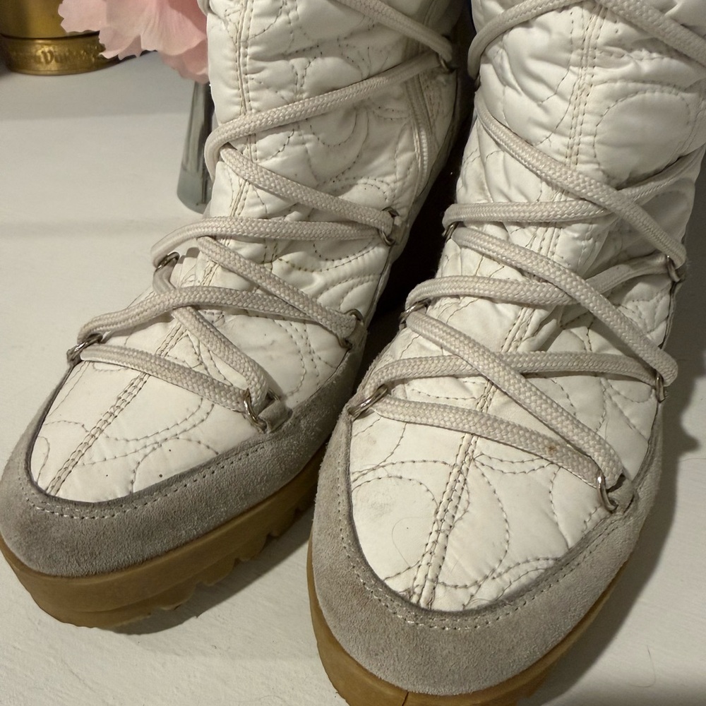Vintage Sofie Fur Boots Coach 7.5 - Picture 6 of 12